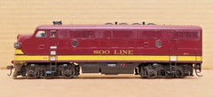 ATHEARN GENESIS G26241B SOO LINE F-3A FREIGHT 201-A W/DCC/SOUND HO SCALE