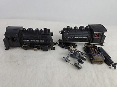 Varney # 98 Baltimore &Ohio HO scale Locomotive Switchers lot of 2- Parts/Repair