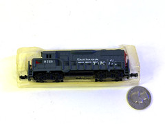 High Speed N Scale: Southern Pacific Diesel Locomotive # 9725 Model No 418
