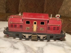 1920s Prewar Lionel 380 Train Engine with Freight Train Cars 15 tanker & 214,517