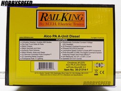 MTH RAILKING CHRISTMAS ALCO PA A-UNIT DIESEL ENGINE O GAUGE train 30-21314-1 NEW