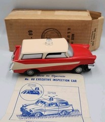 NOS Postwar Lionel #68 Motorized Inspection Car 6-18447 W/Original Box & Papers