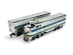 Rare Vintage HO Tyco The Columbian B & O Chrome Streamliner Set T6412A 1964-1965