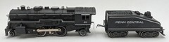 Marx 1666 Vintage O Gauge Penn Central 2-4-2 Steam Locomotive & Tender