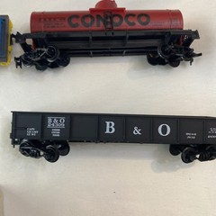 Vintage Life-Like Chessie System B&O 4810 Train Locomotive & 4 Cars in Boxes