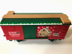 G Scale Christmas Santa Express Candy Shop Box Car by Eztec w/Sliding Side Doors