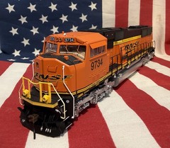 HO Scale Athearn Genesis SD70MAC BNSF #9734 Tsunami2 DCC/Sound Tested w/Box