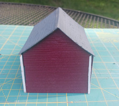 O SCALE Micro Scale Models Tractor Shed &Tool Shed & Outhouse (3) Assembled