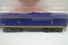 LIONEL 6-18117 & 18121 & 18122 SANTA FE, F-3, BLUE AND YELLOW, A-B-B-A, LN-BOXED