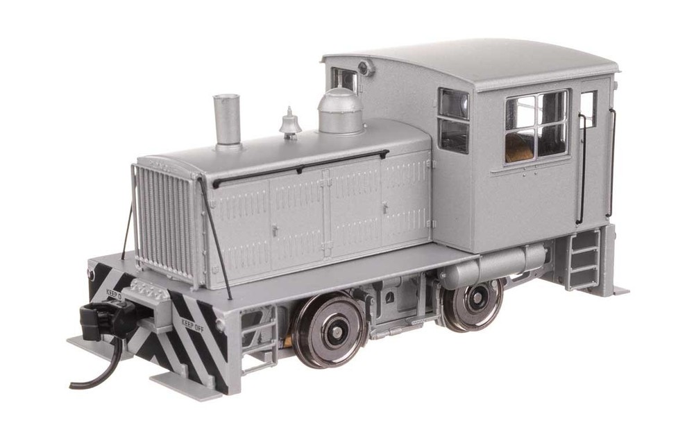Walthers HO Scale Plymouth ML-8 Industrial Switcher Silver % Black Stripes ~ DCC