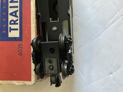 O GAUGE FREIGHT CAR LIONEL POST WAR O GAUGE 6035 TANK CAR W/ORIGINAL BOX