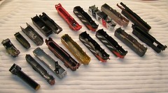 19- Assorted HO Scale Locomotive Shells All 19 For One Price sold as is