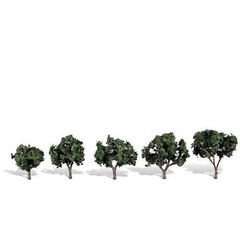 Woodland Scenics Classics Tree, Cool Shade 1.25-2″ (5) green