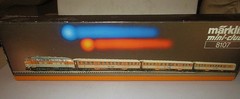 MARKLIN MINI CLUB Z SCALE #8107 DIESEL PASSENGER CAR SET DIESEL & 3 CARS