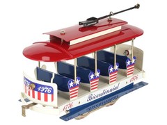 McCoy 1976 Standard Gauge Bicentennial Tinplate Trolley EX/Box