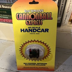 BACHMANN #46202 Cannonball Express Operating Handcar Motorized H.O.1 Green New