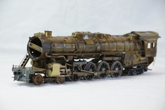 Vintage KTM? O Scale Train Model 2-Rail BRASS 4-8-4 Engine Locomotive Unpainted