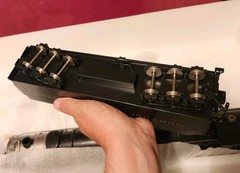 Vintage O-Gauge Brass 1200 Norfolk And Western Steam Locomotive & Tender RARE!!