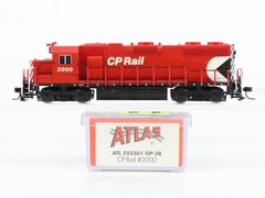 N Scale Atlas 555501 CP Rail Canadian Pacific EMD GP38 Diesel #3000 w/ DCC