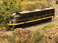 HO Proto 2000 DCC/Tsunami2 SOUND Atlantic Coast Line EMD E6 #502