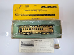 E.Suydam & Co. HO Brass Wood Interurban Coach Combine Powered. Made in JAPAN