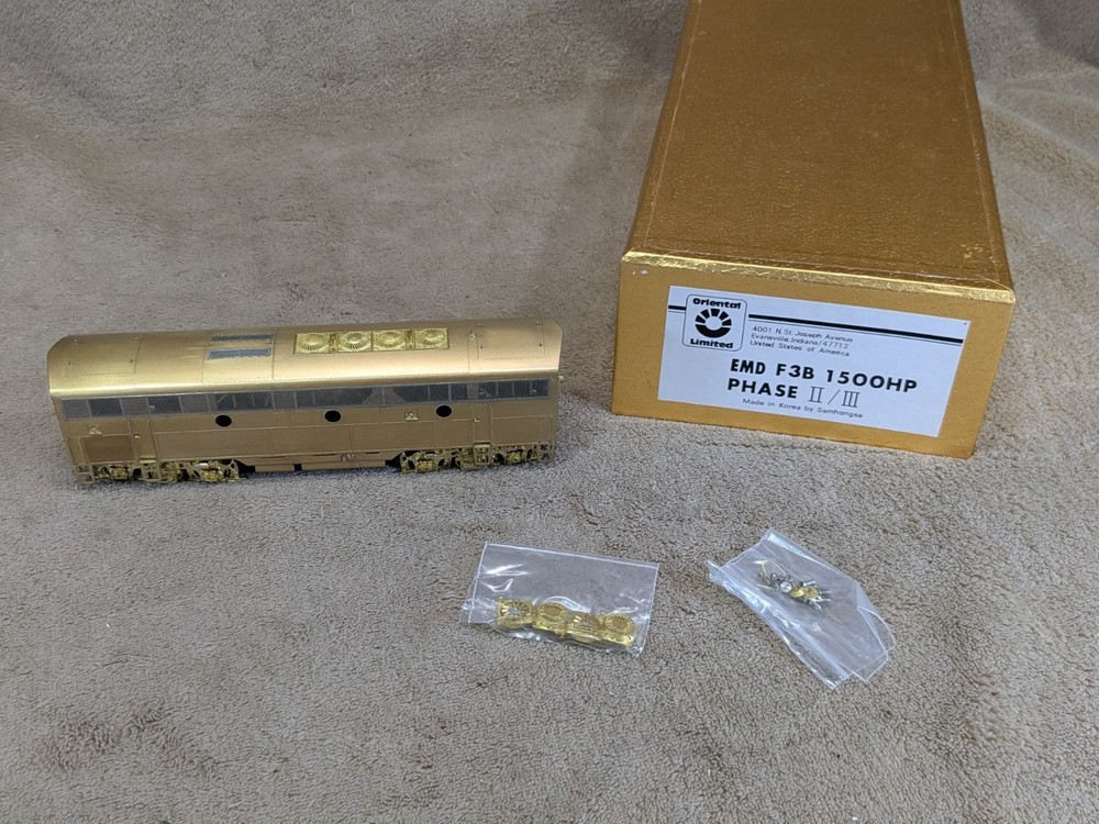 Oriental Limited EMD F3B 1500HP Phase II III Brass Model
