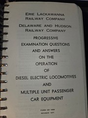 Alco, GE, EMD, Baldwin Locomotive *RARE* Operators Exam Manual- Great Condition