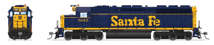 Broadway Limited HO 7931 EMD SD45, ATSF 5621, BOOKEND SCHEME, PARAGON4 SOUND/DC/