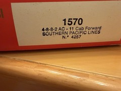 Rivarossi 1570 4-8-8-2 AC-11 Cab Forward Southern PAcific Diesel Locomotive