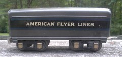 Rare American Flyer O Gauge Prewar Tender #418 Type XII – Only made in 1939
