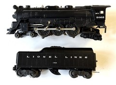 Lionel 2065 Vintage O 4-6-4 Small Hudson Steam Locomotive & 2046W Tender