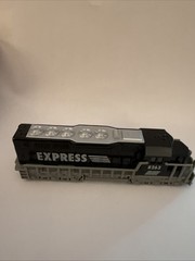 Freight Locomotive Pull Back Power Black & Silver 8263 Express Die Cast
