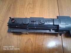 O Gauge 2-6-2 Steam Locomotive Black 237 with Tender Diecast Plastic Model