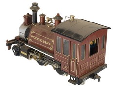Aristo-Craft 21001 G Scale Pennsylvania Railroad Rogers 2-4-2 Steam Locomotive