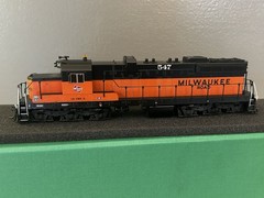 HO Overland Models SD10 Milw Rd. Milwaukee Road #547 Brass Switcher OMI 6781.1