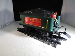 Vintage Scientific Toys Smoker Steam Engine 3691 & Tender 4112 Rio Grande D&RGW