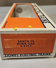 Lionel Santa Fe Bunk Car 6-5717 ~ In Original Box ~ XS227