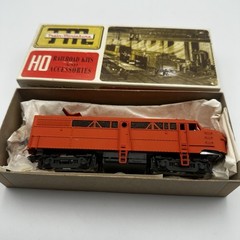Ho Micro Cast Tokyo Orange Unnamed FA-1 Loco Engine Tested READ DESCRIPTION