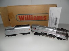Williams Trains Pennsylvania RR Silver & Red S-2 6-8-6 Turbine & Tender Cab 6262