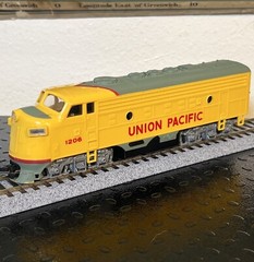 Vintage Bachmann HO Union Pacific Diesel Locomotive #1206 Runs Great