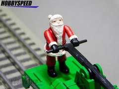 MTH RAILKING CHRISTMAS OPERATING HAND CAR O GAUGE santa gandy dancer 30-5256 NEW
