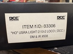 DCAS- HO Scale Bachmann Spectrum 83306 DM & IR USRA Light 2-10-2 #508 W/ DCC NOS