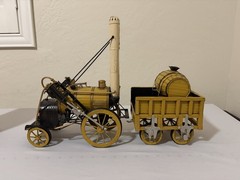 Stephenson’s Rocket Steam Locomotive 1829 Model 18″ Vintage Train