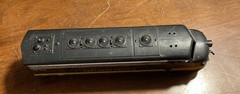 Vintage HO Northern Pacific F Unit Diesel 6051A Flywheel Motor Metal Body Runs