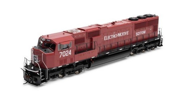 Athearn Genesis SD70M HO Locomotive EMDX Demo #ATHG71122 DC Cab 7024
