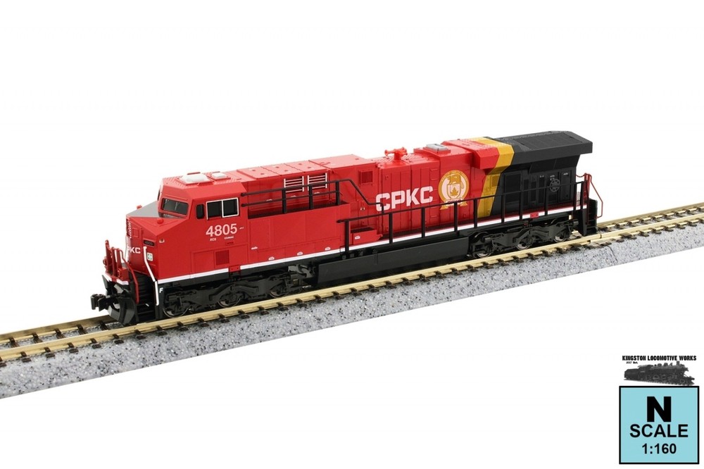 Kato 176-8956 N GE ES44AC Gevo – Canadian Pacific Kansas City / CPKC #4805 – DC