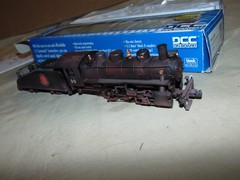 BACHMANN HO 51606 WEATHERED GREAT NORTHERN STEAM ENGINE WITH DCC+ BOX -NO SMOKE