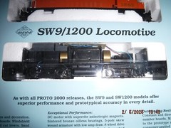 LIFE-LIKE PROTO 2000 HO MILWAUKEE ROAD SW9 SWITCHER LOCOMOTIVE #1643 ITEM – NEW!