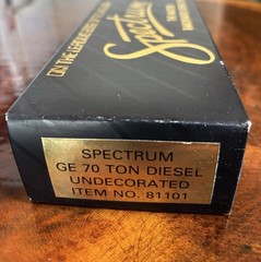 Bachmann Spectrum HO GE 70 Ton Undecorated Diesel Locomotive DC Analog 81101
