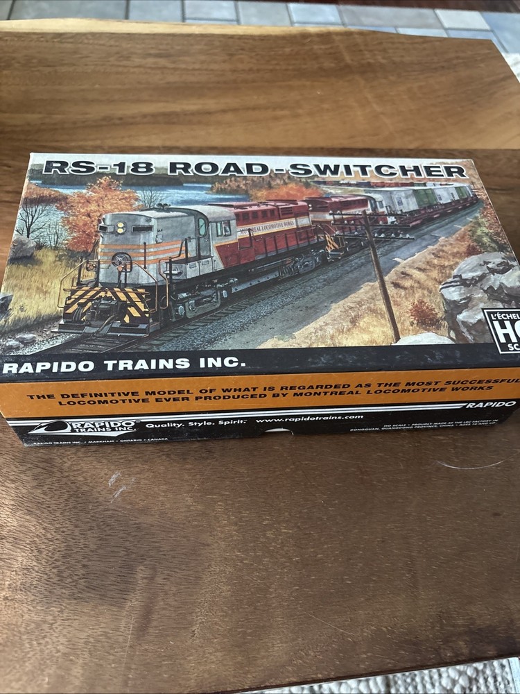 NEW Rapido Trains HO CP Rail Action Red – 8” Stripes MLW RS18 DCC #8785 32043